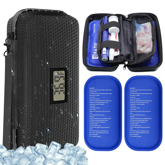 Insulin Cooler Travel Case Tsa Approved Refrigerated Medicine Cooling Case with Ice Pack for Diabetes Care Supplies