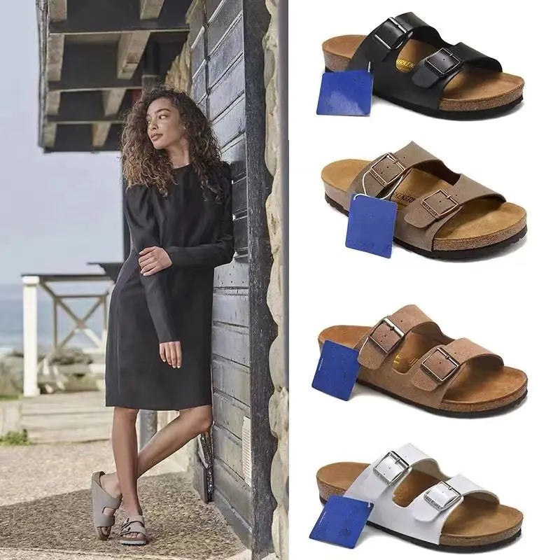 Birken Sandals 2023 Thick-Soled Cork Beach Shoes